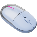 Безжична мишка CANYON mouse OnClick 24 BT/ Wireless Transparent/Blue Безжична мишка CANYON mouse OnClick 24 BT/ Wireless Transparent/Blue