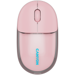 Безжична мишка CANYON mouse OnClick 24 BT/ Wireless Transparent/Pink