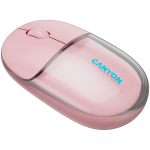 Безжична мишка CANYON mouse OnClick 24 BT/ Wireless Transparent/Pink