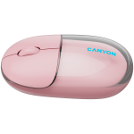 Безжична мишка CANYON mouse OnClick 24 BT/ Wireless Transparent/Pink