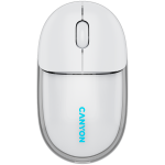 Безжична мишка CANYON mouse OnClick 24 BT/ Wireless Transparent/White
