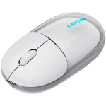 Безжична мишка CANYON mouse OnClick 24 BT/ Wireless Transparent/White
