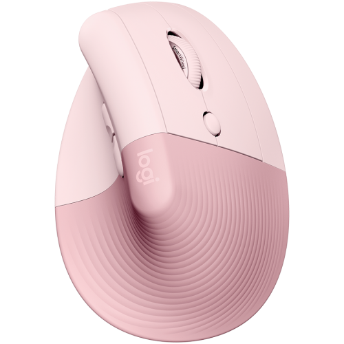 Мишка LOGITECH Lift Bluetooth Vertical Ergonomic Mouse - ROSE/DARK ROSE, 910-006478