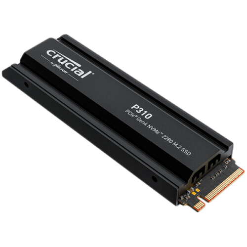 Crucial P310 1TB PCIe Gen4 2280 NVMe M.2 SSD with heatsink Crucial P310 1TB PCIe Gen4 2280 NVMe M.2 SSD with heatsink
