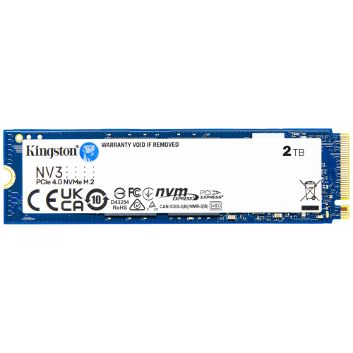 Твърд диск SSD Kingston 2TB NV3 M.2 2280 PCIe 4.0 NVMe SSD , SNV3S/2000G