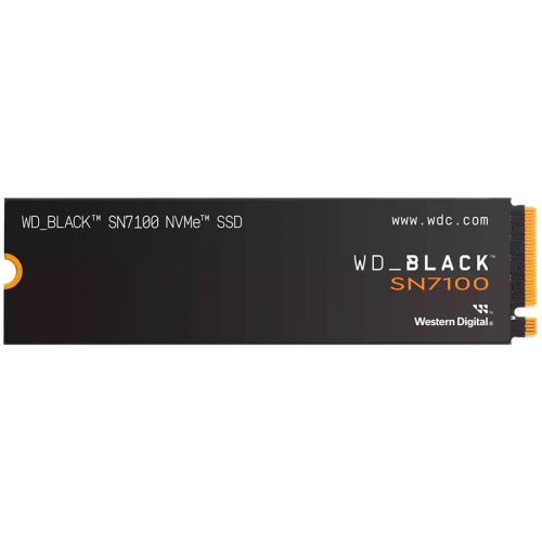 Твърд диск SSD WD Black SN7100 1TB M.2 2280 PCIe Gen4 x4 NVMe, Read/Write: 7250/6900 MBps, WDS100T4X0E-00CJA0