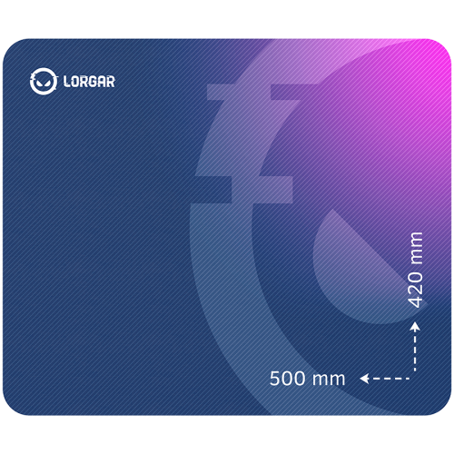 Гейминг подложка Lorgar Main 135, High-speed surface, Purple anti-slip rubber base, size: 500mm x 420mm x 3mm, LRG-GMP135 Гейминг подложка Lorgar Main 135, High-speed surface, Purple anti-slip rubber base, size: 500mm x 420mm x 3mm, LRG-GMP135