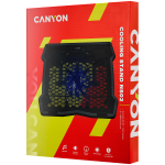 Охлаждаща поставка за мобилни компютри с размер на екрана до 15.6'' CANYON NS-02 2x2.0 USB hub, fan speed: 800-1000RPM Охлаждаща поставка за мобилни компютри с размер на екрана до 15.6'' CANYON NS-02 2x2.0 USB hub, fan speed: 800-1000RPM