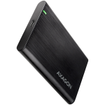 Кутия за диск AXAGON EE25-A6C USB-C 3.2 Gen 1 - SATA 6G 2.5" External SCREWLESS ALU RAW box BLACK