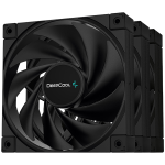 Комплект вентилатори DeepCool FK120-3 IN 1 High-Performance 120mm PWM fan, Silent efficiency designed for demanding CPU or radiator cooling, Fluid Dynamic Bearing, 500~1850 RPM±10%, 4-pin PWM, 3y R-FK120-BKNPF3-G-1