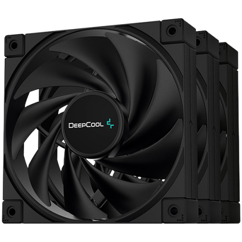 Комплект вентилатори DeepCool FK120-3 IN 1 High-Performance 120mm PWM fan, Silent efficiency designed for demanding CPU or radiator cooling, Fluid Dynamic Bearing, 500~1850 RPM±10%, 4-pin PWM, 3y R-FK120-BKNPF3-G-1