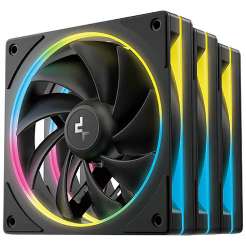 Вентилатори DeepCool FL12 SE 3IN1, 3x120mm ARGB Fans, 8-pin Cable, PWM, Fluid Dynamic Bearing, PBT, 3 pack, ARGB Halo, R-FL12SE-BKAPN3-G Вентилатори DeepCool FL12 SE 3IN1, 3x120mm ARGB Fans, 8-pin Cable, PWM, Fluid Dynamic Bearing, PBT, 3 pack, ARGB Halo, R-FL12SE-BKAPN3-G