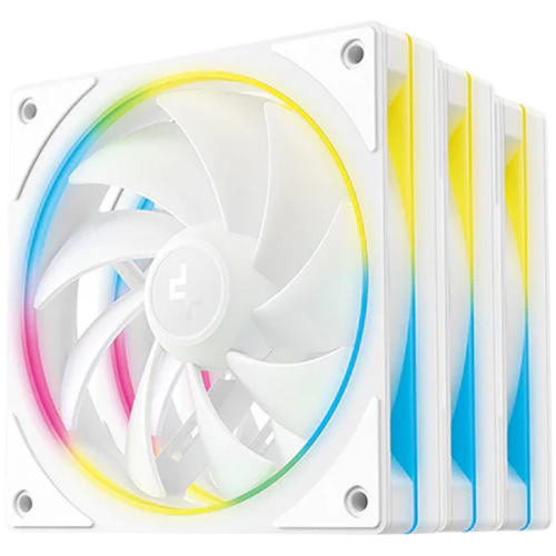 Вентилатори DeepCool FL12 SE 3IN1 WH, 3x120mm ARGB Fans, 8-pin Cable, PWM, Fluid Dynamic Bearing, PBT, 3 pack, ARGB Halo, White, R-FL12SE-WHAPN3-G Вентилатори DeepCool FL12 SE 3IN1 WH, 3x120mm ARGB Fans, 8-pin Cable, PWM, Fluid Dynamic Bearing, PBT, 3 pack, ARGB Halo, White, R-FL12SE-WHAPN3-G