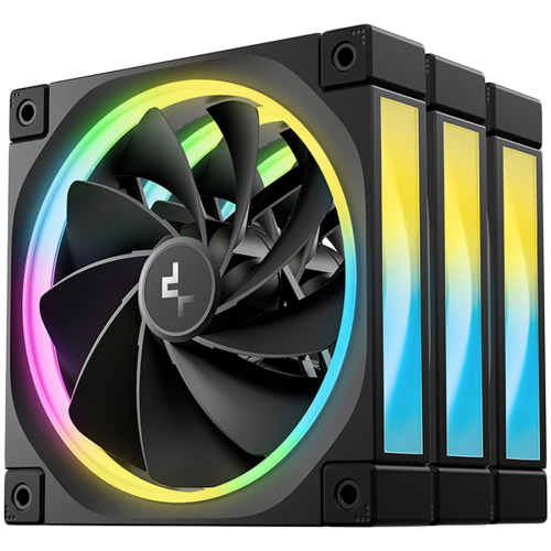 Вентилатори DeepCool FL12R 3IN1, 3x120mm ARGB Reverse Fans, Daisy Chain, 8-pin Cable, PWM, 3 pack, ARGB Halo, R-FL12R-BKAPN3-G Вентилатори DeepCool FL12R 3IN1, 3x120mm ARGB Reverse Fans, Daisy Chain, 8-pin Cable, PWM, 3 pack, ARGB Halo, R-FL12R-BKAPN3-G