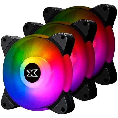 Комплект вентилатори Xigmatek Galaxy III Essential EN45433, 3x BX120 Fans, ARGB MB SYBC Control Box & Remote Controller, Color Box Комплект вентилатори Xigmatek Galaxy III Essential EN45433, 3x BX120 Fans, ARGB MB SYBC Control Box & Remote Controller, Color Box