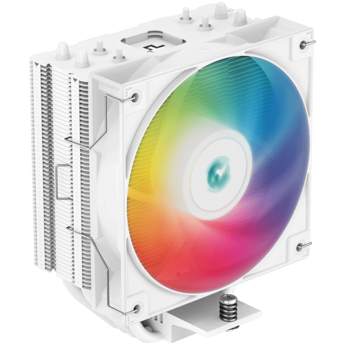 Охладител DeepCool CPU Cooler AG400 White - Addressable RGB V2 - LGA1851/AM5 Охладител DeepCool CPU Cooler AG400 White - Addressable RGB V2 - LGA1851/AM5
