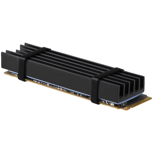 Охладител за диск AXAGON CLR-M2L10 passive - M.2 SSD, 80mm SSD, ALU body, silicone thermal pads