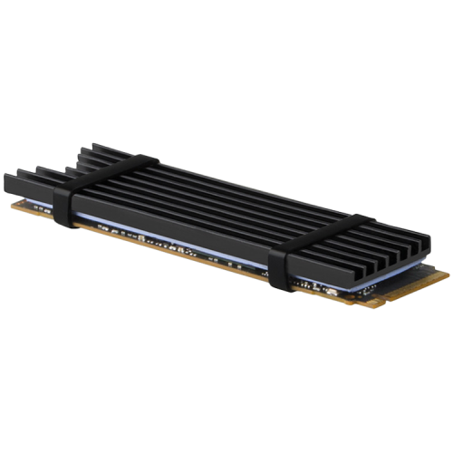 Охладител AXAGON CLR-M2L3 passive - M.2 SSD, 80mm SSD, ALU body, silicone thermal pads, height 3mm