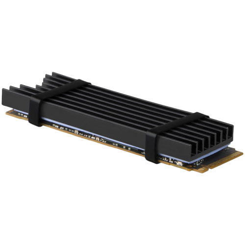Охладител AXAGON CLR-M2L6 passive - M.2 SSD, 80mm SSD, ALU body, silicone thermal pads, height 6mm