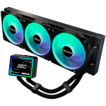 Водно охлаждане Asrock Challenger 360 Digital, AiO liquid cooler, ARGB, Digital display, 360 mm radiator,90-ACLA36-BAAGA6 Водно охлаждане Asrock Challenger 360 Digital, AiO liquid cooler, ARGB, Digital display, 360 mm radiator,90-ACLA36-BAAGA6
