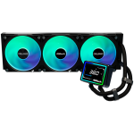 Водно охлаждане Asrock Challenger 360 Digital, AiO liquid cooler, ARGB, Digital display, 360 mm radiator,90-ACLA36-BAAGA6 Водно охлаждане Asrock Challenger 360 Digital, AiO liquid cooler, ARGB, Digital display, 360 mm radiator,90-ACLA36-BAAGA6