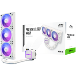 Водно охлаждане Asrock Pro White 360 ARGB, AiO liquid cooler, 360 mm radiator, 90-APRA36-WAAGA6, White
