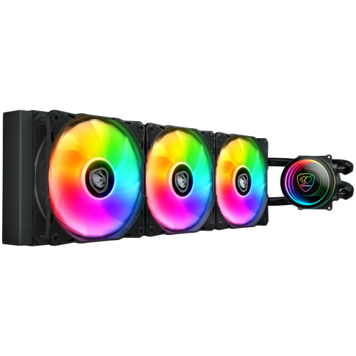 COUGAR POSEIDON ELITE ARGB 360 Black AiO Liquid Watercooling COUGAR POSEIDON ELITE ARGB 360 Black AiO Liquid Watercooling