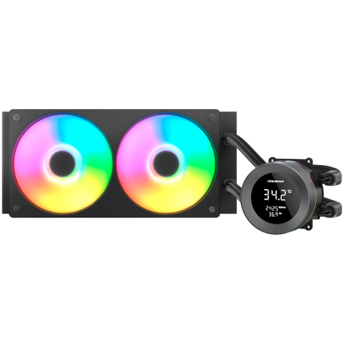 Охладител COUGAR Poseidon Vistek ARGB 240 AiO Liquid Watercooling - Black CGR-PSDVARGB-B-240 Охладител COUGAR Poseidon Vistek ARGB 240 AiO Liquid Watercooling - Black CGR-PSDVARGB-B-240