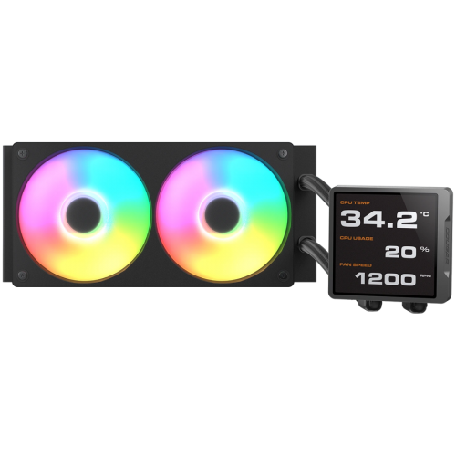 Охладител COUGAR Poseidon Vistek Pro ARGB 240 AiO Liquid Watercooling - Black CGR-PSDVPRGB-B-240 Охладител COUGAR Poseidon Vistek Pro ARGB 240 AiO Liquid Watercooling - Black CGR-PSDVPRGB-B-240