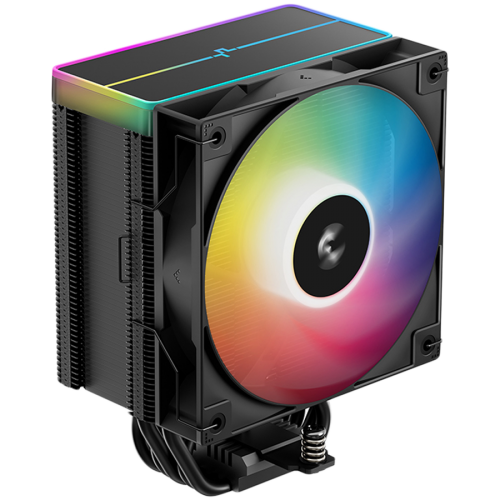 Охладител DeepCool AG500 BK ARGB V2, CPU Air Cooler, 1x120mm ARGB PWM Fan, ARGB Top Cover, 6 Heatpipes Охладител DeepCool AG500 BK ARGB V2, CPU Air Cooler, 1x120mm ARGB PWM Fan, ARGB Top Cover, 6 Heatpipes
