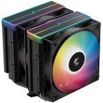 Охладител DeepCool AG620 BK ARGB V2, CPU Air Cooler, 2x120mm ARGB PWM Fan, Core Touch Technology 2.0, 6 Heatpipes