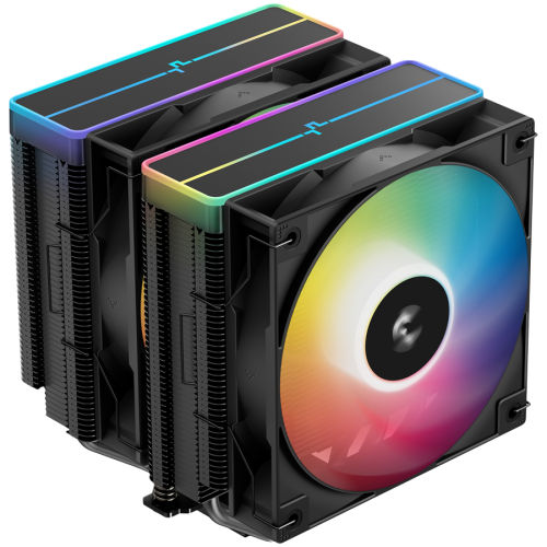 Охладител DeepCool AG620 BK ARGB V2, CPU Air Cooler, 2x120mm ARGB PWM Fan, Core Touch Technology 2.0, 6 Heatpipes Охладител DeepCool AG620 BK ARGB V2, CPU Air Cooler, 2x120mm ARGB PWM Fan, Core Touch Technology 2.0, 6 Heatpipes