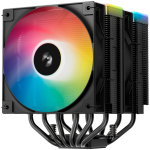 Охладител DeepCool AG620 BK ARGB V2, CPU Air Cooler, 2x120mm ARGB PWM Fan, Core Touch Technology 2.0, 6 Heatpipes Охладител DeepCool AG620 BK ARGB V2, CPU Air Cooler, 2x120mm ARGB PWM Fan, Core Touch Technology 2.0, 6 Heatpipes