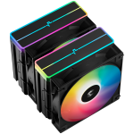 Охладител DeepCool AG620 BK ARGB V2, CPU Air Cooler, 2x120mm ARGB PWM Fan, Core Touch Technology 2.0, 6 Heatpipes Охладител DeepCool AG620 BK ARGB V2, CPU Air Cooler, 2x120mm ARGB PWM Fan, Core Touch Technology 2.0, 6 Heatpipes