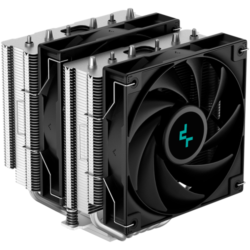 Охладител DeepCool AG620, CPU Air Cooler, 2x120mm PWM Fan, TDP 260W, 6 Heatpipes, LGA2066/2011-v3/2011/1700/1200/115x, AMD AM5/AM4, 129x136x157 mm(LxWxH), 2Y, R-AG620-BKNNMN-G-1 Охладител DeepCool AG620, CPU Air Cooler, 2x120mm PWM Fan, TDP 260W, 6 Heatpipes, LGA2066/2011-v3/2011/1700/1200/115x, AMD AM5/AM4, 129x136x157 mm(LxWxH), 2Y, R-AG620-BKNNMN-G-1