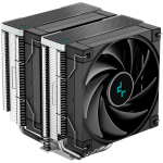 Охладител DeepCool AK620, CPU Air Cooler, 2x120mm PWM Fan, TDP 260W, 6 Heatpipes, R-AK620-BKNNMT-G