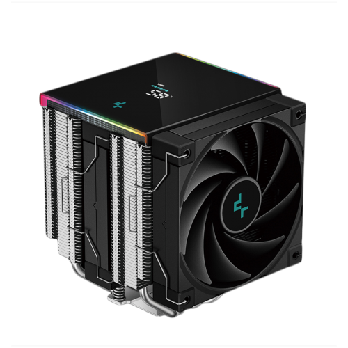 Охладител DeepCool AK620 DIGITAL SE, CPU Air Cooler, 2x120mm PWM Fans, 6 Heatpipes, Black, R-AK620-BKADMN-GJD Охладител DeepCool AK620 DIGITAL SE, CPU Air Cooler, 2x120mm PWM Fans, 6 Heatpipes, Black, R-AK620-BKADMN-GJD