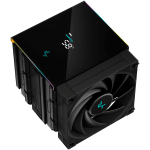 Охладител DeepCool AK620 Digital, CPU Air Cooler, 2x120mm FK120 PWM Fan, Digital Display, ARGB, R-AK620-BKADMN-G Охладител DeepCool AK620 Digital, CPU Air Cooler, 2x120mm FK120 PWM Fan, Digital Display, ARGB, R-AK620-BKADMN-G
