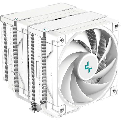 DeepCool AK620 WH, CPU Air Cooler, 2x120mm PWM FDB Fan, TDP 260W, 6 Heatpipes, White, LGA2066/2011-v3/2011/1700/1200/115x, AMD AM5/AM4, 129x138x160 mm(LxWxH), 3Y, R-AK620-WHNNMT-G-1 DeepCool AK620 WH, CPU Air Cooler, 2x120mm PWM FDB Fan, TDP 260W, 6 Heatpipes, White, LGA2066/2011-v3/2011/1700/1200/115x, AMD AM5/AM4, 129x138x160 mm(LxWxH), 3Y, R-AK620-WHNNMT-G-1