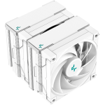 DeepCool AK620 WH, CPU Air Cooler, 2x120mm PWM FDB Fan, TDP 260W, 6 Heatpipes, White, LGA2066/2011-v3/2011/1700/1200/115x, AMD AM5/AM4, 129x138x160 mm(LxWxH), 3Y, R-AK620-WHNNMT-G-1 DeepCool AK620 WH, CPU Air Cooler, 2x120mm PWM FDB Fan, TDP 260W, 6 Heatpipes, White, LGA2066/2011-v3/2011/1700/1200/115x, AMD AM5/AM4, 129x138x160 mm(LxWxH), 3Y, R-AK620-WHNNMT-G-1