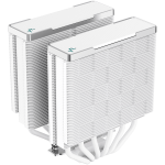DeepCool AK620 WH, CPU Air Cooler, 2x120mm PWM FDB Fan, TDP 260W, 6 Heatpipes, White, LGA2066/2011-v3/2011/1700/1200/115x, AMD AM5/AM4, 129x138x160 mm(LxWxH), 3Y, R-AK620-WHNNMT-G-1 DeepCool AK620 WH, CPU Air Cooler, 2x120mm PWM FDB Fan, TDP 260W, 6 Heatpipes, White, LGA2066/2011-v3/2011/1700/1200/115x, AMD AM5/AM4, 129x138x160 mm(LxWxH), 3Y, R-AK620-WHNNMT-G-1