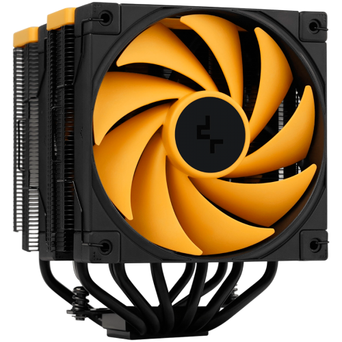 Охладител DeepCool AK620 ZERO DARK ZORIA, CPU Air Cooler, 2x120mm PWM Fan, 6 Heatpipes