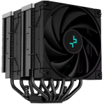 DeepCool AK620 Zero Dark, CPU Air Cooler, 1x120mm FK120 PWM FDB Fan, ARGB, 6 Heatpipes, Fluid Dynamic Bearing, LGA2066/2011-v3/2011/1700/1200/1151/1150/1155, AMD AM5/AM4, 3Y, R-AK620-BKNNMT-G-1