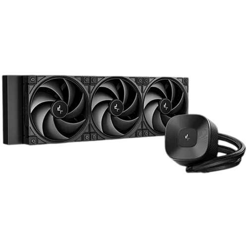 Охладител DeepCool LE360 V2 ZERO DARK, 360mm CPU Liquid Cooler, 3x120mm PWM Fans, Black, R-LE360ZERO-BKLNMD-G-1 Охладител DeepCool LE360 V2 ZERO DARK, 360mm CPU Liquid Cooler, 3x120mm PWM Fans, Black, R-LE360ZERO-BKLNMD-G-1