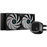Охладител DeepCool LE520, 240mm CPU Liquid Cooler, 2x120mm ARGB PWM Fans, Anti-Leak Technology, ARGB Pump Top, Black Охладител DeepCool LE520, 240mm CPU Liquid Cooler, 2x120mm ARGB PWM Fans, Anti-Leak Technology, ARGB Pump Top, Black