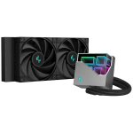 Охладител DeepCool LT520, 240mm CPU Liquid Cooler, 2x120mm FK120 PWM FDB Fans, ARGB Multidimensional Infinity Mirror Top Cap, Black