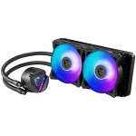MSI MAG CORELIQUID 240R V2 Liquid Cooler, Global, 2x ARGB Fan, ARGB Block, Color Box, LGA 1150/1151/1155/1156/1200/1700, LGA 1366/2011/2011-3/2066, AM4/FM2+/FM2/FM1/AM3+/AM3/AM2+/AM2