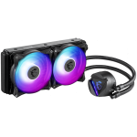 MSI MAG CORELIQUID 240R V2 Liquid Cooler, Global, 2x ARGB Fan, ARGB Block, Color Box, LGA 1150/1151/1155/1156/1200/1700, LGA 1366/2011/2011-3/2066, AM4/FM2+/FM2/FM1/AM3+/AM3/AM2+/AM2