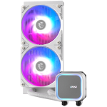 MSI MAG CORELIQUID A13 240 WHITE, 2x120mm Pre-installed ARGB Daisy Chain Fans, Replacable Top Cover, Copper Base Intel LGA 1700/1851, AMD AM5/AM4, 3Y Warranty MSI MAG CORELIQUID A13 240 WHITE, 2x120mm Pre-installed ARGB Daisy Chain Fans, Replacable Top Cover, Copper Base Intel LGA 1700/1851, AMD AM5/AM4, 3Y Warranty