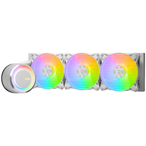 MSI MAG CORELIQUID E360 white 3x 120mm ARGB Fans, Rotatable Blockhead, Aluminium Radiator, Fluid Dynamic Bearing, Intel LGA 1150/1151/1155/1156/1200/1700, AMD AM5/AM4/TR4/sTRx4, 3Y Warranty MSI MAG CORELIQUID E360 white 3x 120mm ARGB Fans, Rotatable Blockhead, Aluminium Radiator, Fluid Dynamic Bearing, Intel LGA 1150/1151/1155/1156/1200/1700, AMD AM5/AM4/TR4/sTRx4, 3Y Warranty